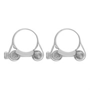 Хомуты металлические, силовые 23-25 мм, ширина 18 мм, шарнирный, W1, 2 шт Сибртех 47508