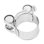 Хомуты металлические, силовые 26-28 мм, ширина 18 мм, шарнирный, W1, 2 шт Сибртех 47509