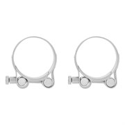 Хомуты металлические, силовые 40-43 мм, ширина 20 мм, шарнирный, W1, 2 шт Сибртех 47525