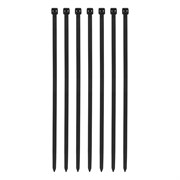 Хомуты, 300 х 8 мм, пластиковые, черные, 100 шт Сибртех 45573