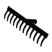 Грабли стальные, 300 мм, 12 прямых зубьев, без черенка, Сибртех 61746