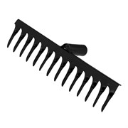 Грабли стальные, 300 мм, 14 витых зубьев, без черенка, Сибртех 61765