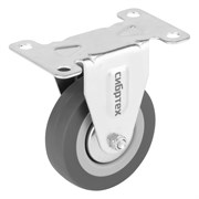 Колесо неповоротное D 75 мм, крепление  платформенное Сибртех 68708