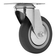 Колесо поворотное D 100 мм, крепление  платформенное Сибртех 68715