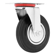 Колесо поворотное D 125 мм, крепление  платформенное Сибртех 68716