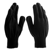 Перчатки трикотажные, акрил, черный, оверлок Сибртех 68651