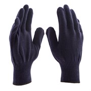 Перчатки трикотажные, акрил, синий, оверлок Сибртех 68655