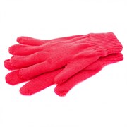 Перчатки трикотажные, акрил, двойные, коралл, двойная манжета Сибртех 68688