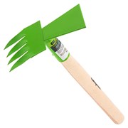 Мотыжка комбинированная, 80 х 380 мм, стальная, деревянная рукоятка, Агроном, Сибртех 62342