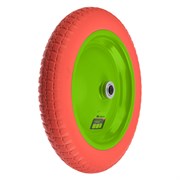 Колесо полиуретановое 3.00-8, длина оси 80 мм, подшипник 20 мм Сибртех 689795