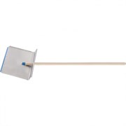 Лопата для уборки снега тротуарная, алюминиевая, 500 х 400 х 1420, деревянный черенок, Сибртех 61489