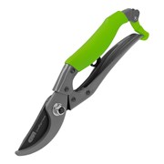 Секатор прямого реза, 200 мм, металлические рукоятки, верхняя в ПВХ - оболочке, Сибртех 60495