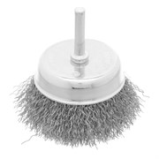 Щетка для дрели, 75 мм, "чашка" со шпилькой, витая проволока Сибртех 744787