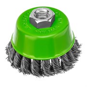 Щетка для УШМ, 75 мм, М14, "чашка", крученая металлическая проволока Сибртех 746247