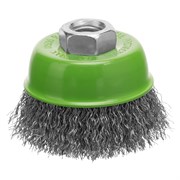 Щетка для УШМ, 65 мм, М14, "чашка", витая проволока 0.3 мм Сибртех 746037