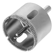 Сверло по керамической плитке и стеклу, 40 х 55 мм, шестигранный хвостовик, с центрующим сверлом Сибртех 72720