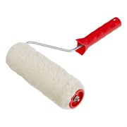Валик "Натуральный мех", в сборе, 200 мм, D 48 мм, D ручки 6 мм, крепление шплинтом Сибртех 80163