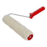 Валик "Натуральный мех", в сборе, 250 мм, D 48 мм, D ручки 6 мм, крепление шплинтом Сибртех 80164