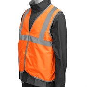 Жилет сигнальный, оранжевый, размер XL Сибртех 89513