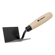 Кельма угловая, 80 х 60 х 60 мм, стальная, для внутренних углов, буковая ручка Сибртех 86307