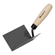 Кельма угловая, 110 х 75 х 75 мм, стальная, для внутренних углов, буковая ручка Сибртех 86309