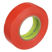 Изолента ПВХ, 19 мм х 20 м, красная Сибртех 88795