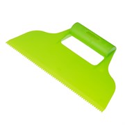 Шпатель для клея, пластмассовый, зубчатый 2 х 2 мм Сибртех 86013