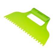 Шпатель для клея, пластмассовый, зубчатый 6 х 6 мм Сибртех 86015