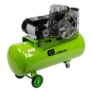 Компрессор воздушный КР-2200/100, 2.2 кВт, 350 л/мин, 100 л, ременной привод, масляный Сибртех 58042