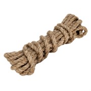 Веревка льнопеньковая, D 10 мм, L 6 м, крученая Сибртех 94011