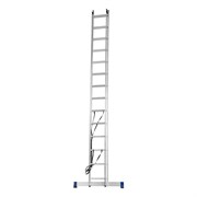 Лестница, 2 х 14 ступеней, алюминиевая, двухсекционная, Сибртех 97914