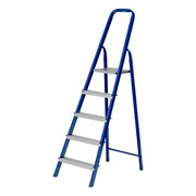 Стремянка, 5 ступеней, стальной профиль, алюминиевые ступени Сибртех 97955