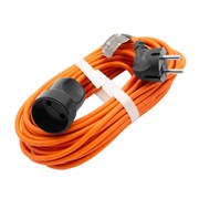 Удлинитель-шнур силовой 10 м, 16А, тип УХ16, ПВС, 1 розетка без заземления Сибртех 95821