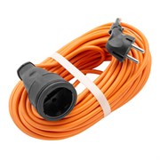 Удлинитель-шнур силовой 20 м, 16А, тип УХ16, ПВС, 1 розетка без заземления Сибртех 95822