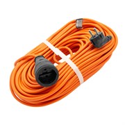 Удлинитель-шнур силовой 50 м, 16А, тип УХ16, ПВС, 1 розетка без заземления Сибртех 95825