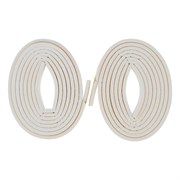 Уплотнитель, 12 м, профиль "D", белый Сибртех 93936