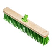 Щетка деревянная для пола, 400 мм, пятирядная, тулейка с резьбой под углом, без черенка Сибртех 84626