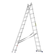 Лестница, 2 х 12 ступеней, алюминиевая, двухсекционная, Сибртех 97912