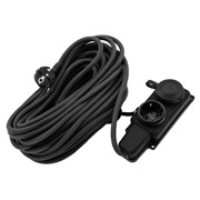 Удлинитель силовой 20 м, 16А, тип УХз16, КГ 3 x 1.5 мм, 2 розетки, Сибртех 95882