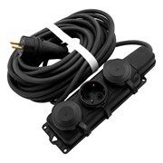 Удлинитель силовой 10 м, 16 А, тип УХз16, 3 x 1.5 мм, Сибртех 95885