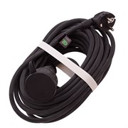 Удлинитель силовой 10 м, 16 А, тип УХз16, КГ 3 x 1.5 мм, 1 розетка, Сибртех 95890