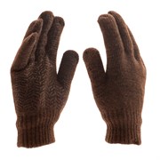 Перчатки трикотажные, двойные, верблюжья и овечья шерсть, ПВХ покрытие, Сибртех 68635