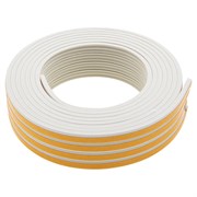 Уплотнитель резиновый, 12 м, профиль "E", белый Сибртех 88911