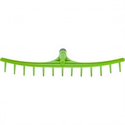 Грабли пластиковые, 655 мм, 13 круглых зубьев, сенные, без черенка, Сибртех 61717