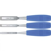 Набор стамесок плоских, 3 шт, 8-12-18 мм Сибртех 24421