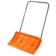 Движок для уборки снега пластиковый, 795х435х1280 мм, стальная рукоятка, усиленный Сибртех 61669