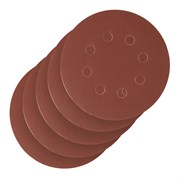 Круг абразивный на ворсовой подложке под "липучку", перфорированный, P 320, 125 мм, 5 шт Сибртех 738137