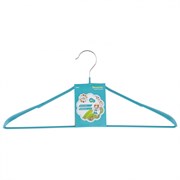 Вешалка метал для верхней одежды с прорезиненным противоскользящим покрытием 45 см, бирюзовая Elfe 92926