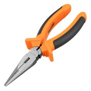 Длинногубцы прямые Comfort, 180 мм, шлифованные, двухкомпонентные рукоятки Sparta 17167