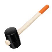 Киянка резиновая, 450 г, черная резина, деревянная рукоятка Sparta 111505